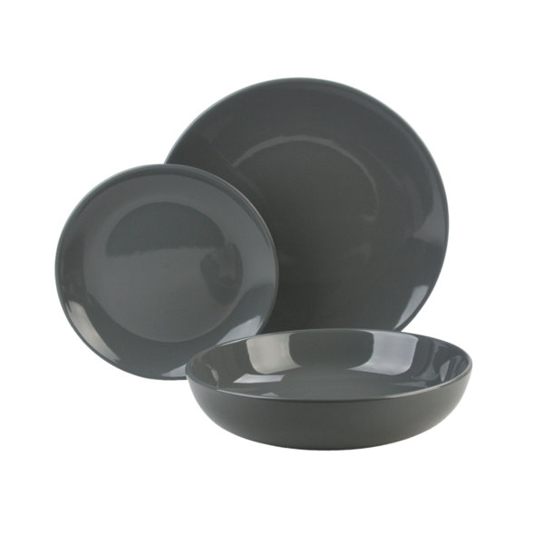 Ten Strawberry Street Basics Stoneware Dinnerware Set of 12 Wayfair